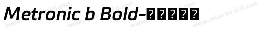Metronic b Bold字体转换